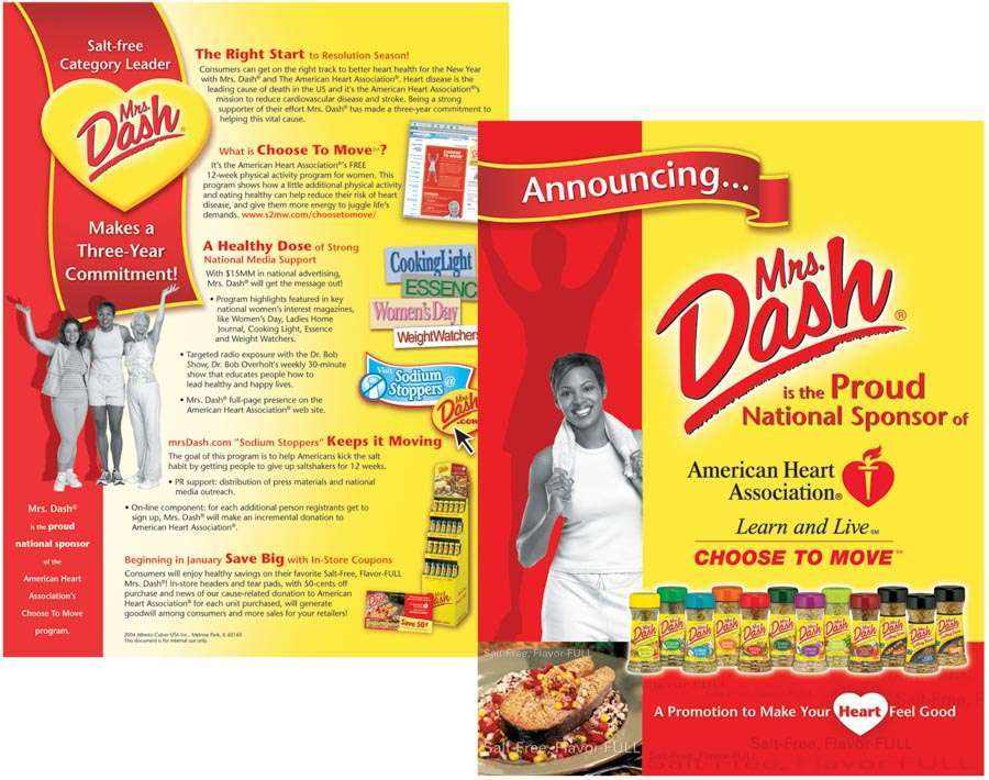 Mrs. Dash AHA Sponsorship Marketing