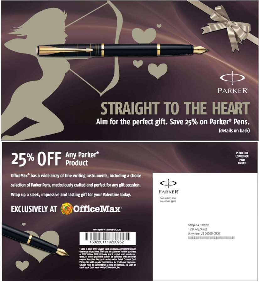Parker Pen Direct Mail Campaign Design