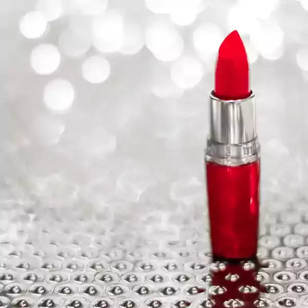 bigstock-Red-Lipstick-On-Silver-Christm