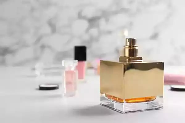 Large refillable perfume bottle.