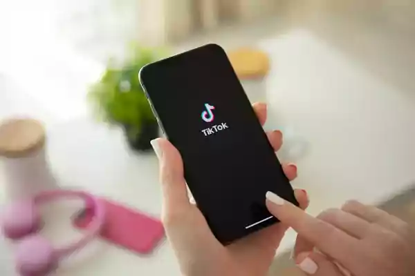 TikTok app.