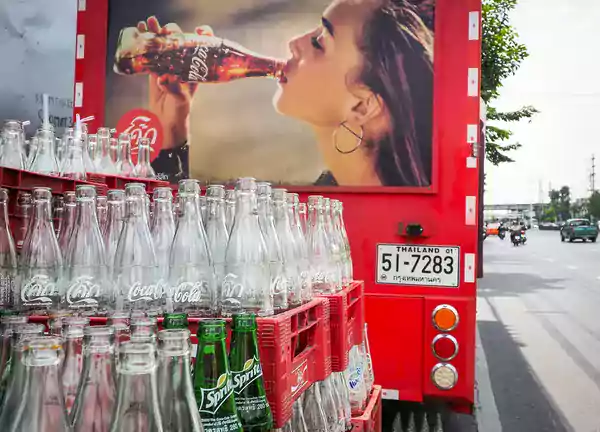 coke bottle truck