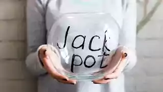 Jackpot on Glass bowl 