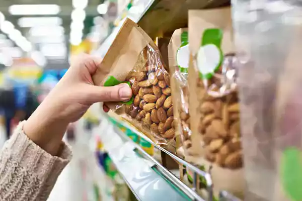 Shopping for nuts.